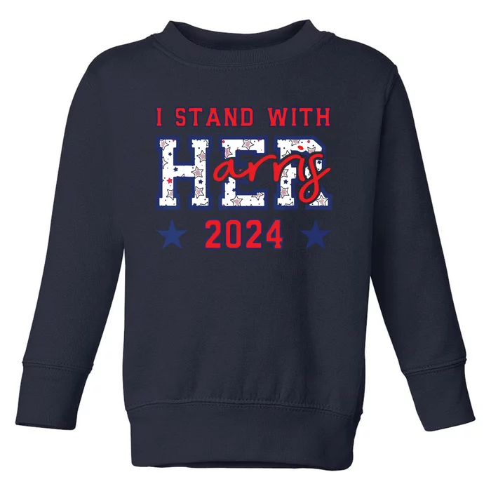 Im With Her President Kamala Election Toddler Sweatshirt