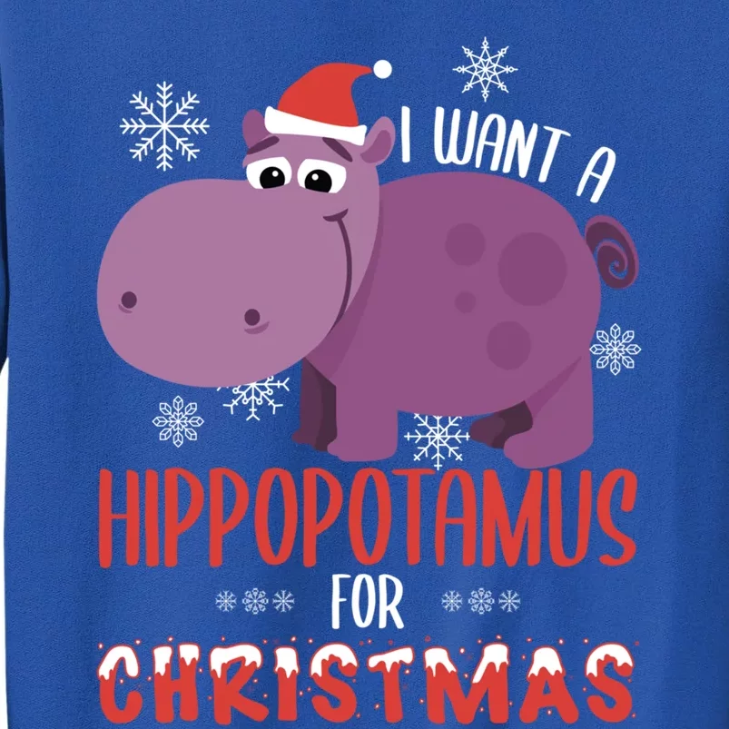 I Want Hippopotamus For Christmas Xmas Hippo Lover Gift Great Gift Sweatshirt