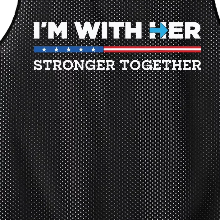 Im With Her Stronger Together Kamala Harris 2024 Mesh Reversible Basketball Jersey Tank