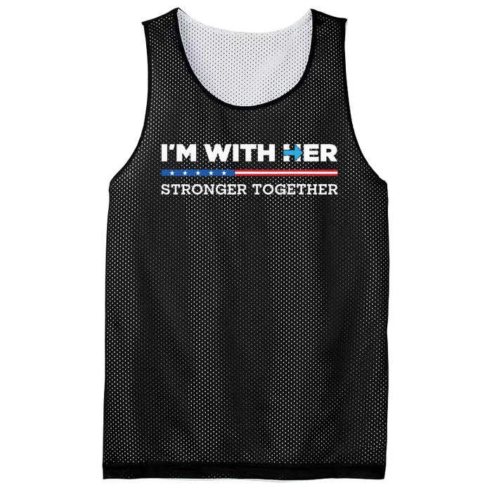 Im With Her Stronger Together Kamala Harris 2024 Mesh Reversible Basketball Jersey Tank