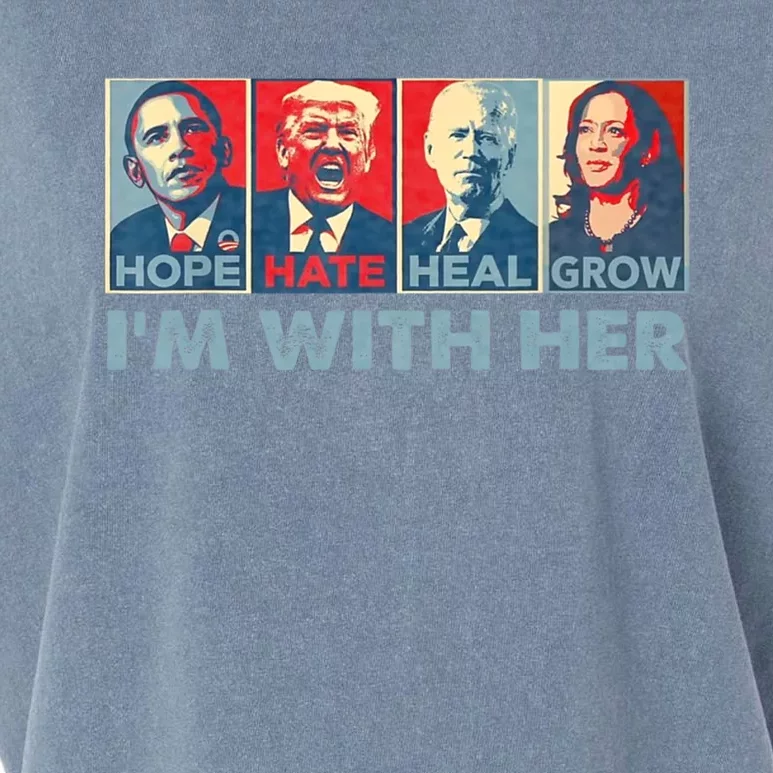 IM With Her Kamala Vote For 2024 President Kamala Harris Garment-Dyed Women's Muscle Tee