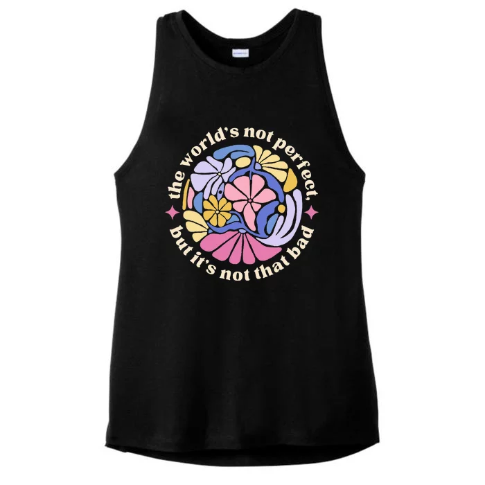 If We Have Each Other Floral Art Benjamin Ladies Tri-Blend Wicking Tank