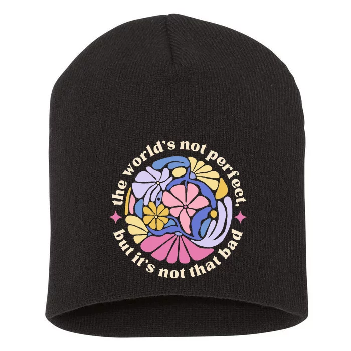 If We Have Each Other Floral Art Benjamin Short Acrylic Beanie