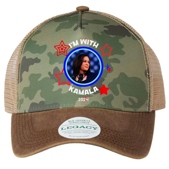 IM With Her Kamala Vote For 2024 President Kamala Harris Legacy Tie Dye Trucker Hat