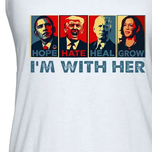 IM With Her Kamala Vote For 2024 President Kamala Harris Ladies Essential Flowy Tank