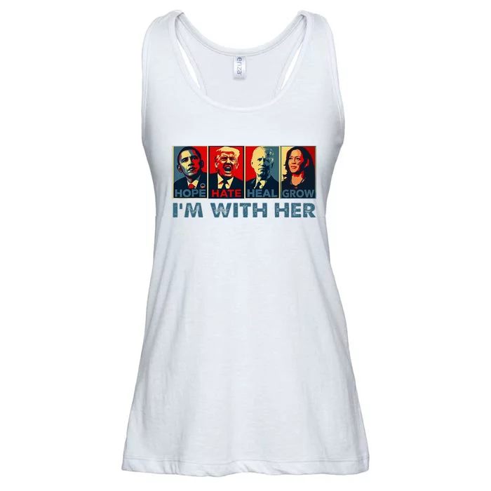 IM With Her Kamala Vote For 2024 President Kamala Harris Ladies Essential Flowy Tank