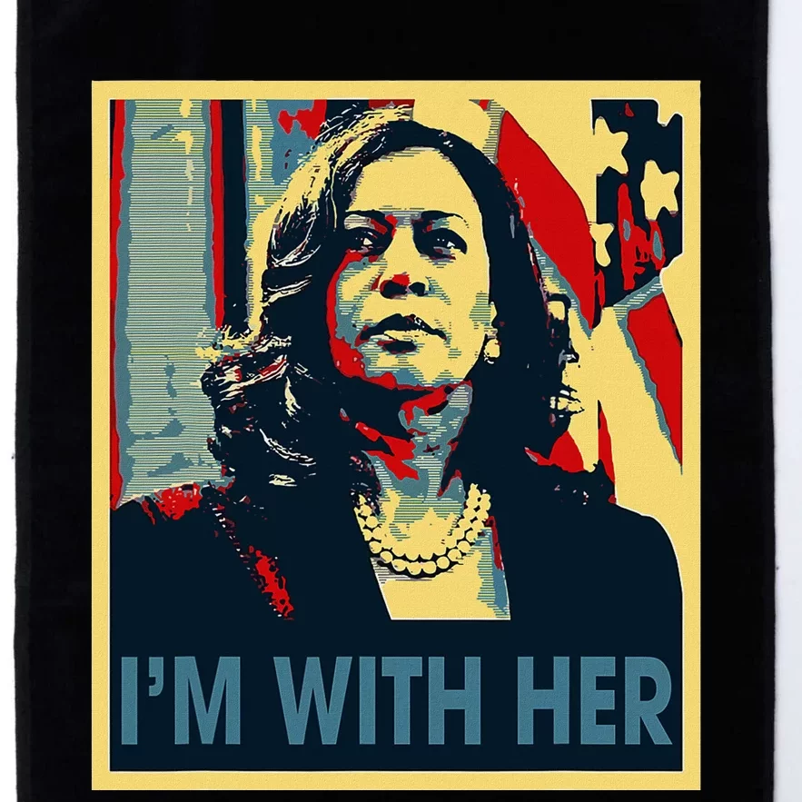 IM With Her Kamala Vote For 2024 President Kamala Harris Platinum Collection Golf Towel