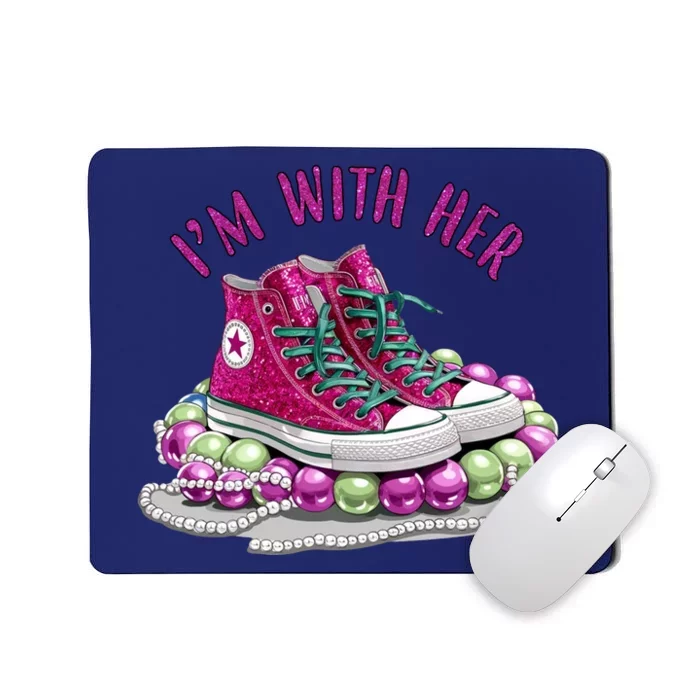 Im With Her Chucks And Pearls Kamala Harris Mousepad