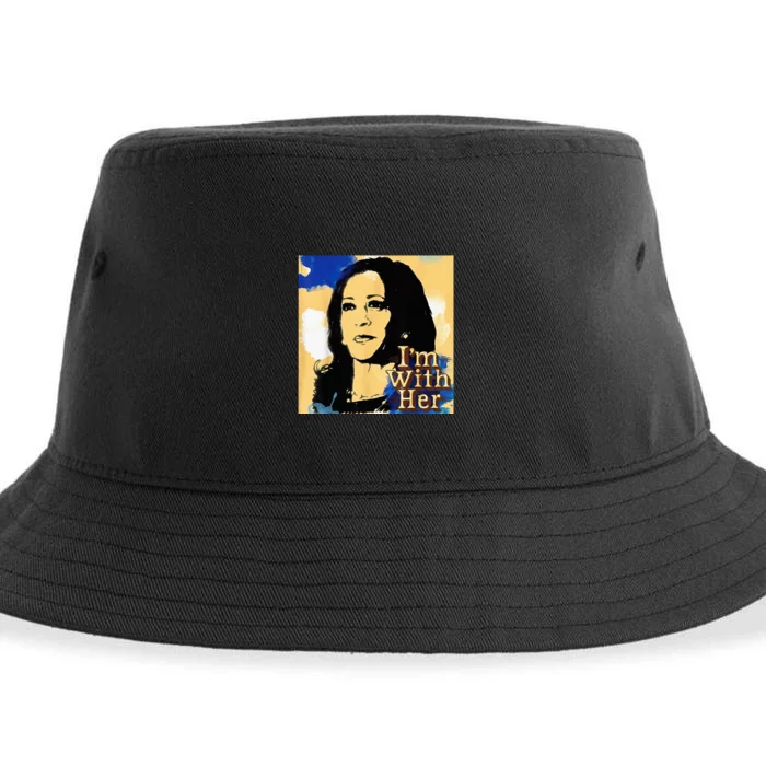 IM With Her Kamala Vote For 2024 President Kamalaharris Sustainable Bucket Hat