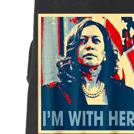 IM With Her Kamala Vote For 2024 President Kamalaharris Doggie 3-End Fleece Hoodie