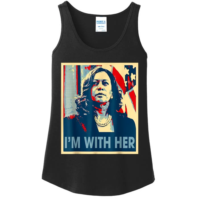 IM With Her Kamala Vote For 2024 President Kamalaharris Ladies Essential Tank