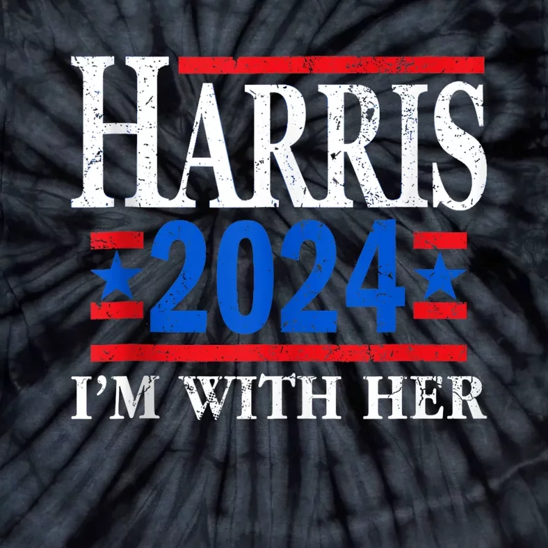 Im With Her Kamala Vote For 2024 President Kamalaharris Tie-Dye T-Shirt