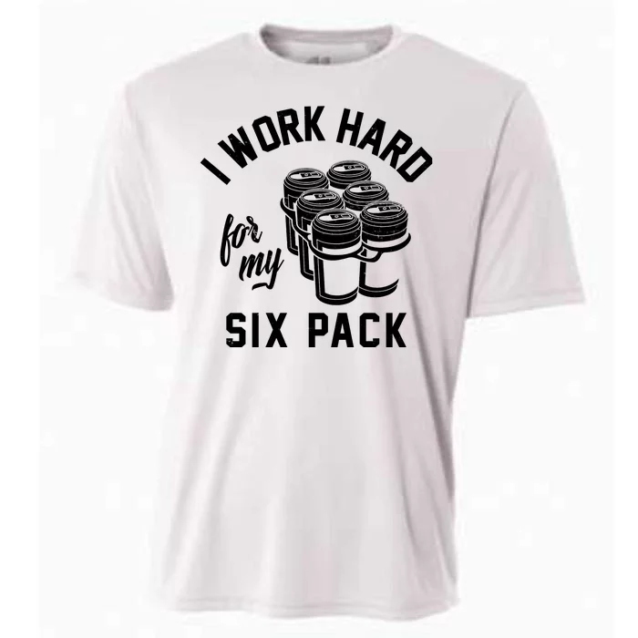 I Work Hard For My Six Pack Funny Beer Meme Cooling Performance Crew T-Shirt