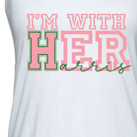 IM With Her Kamala Vote For 2024 President Kamala Harris Ladies Essential Flowy Tank