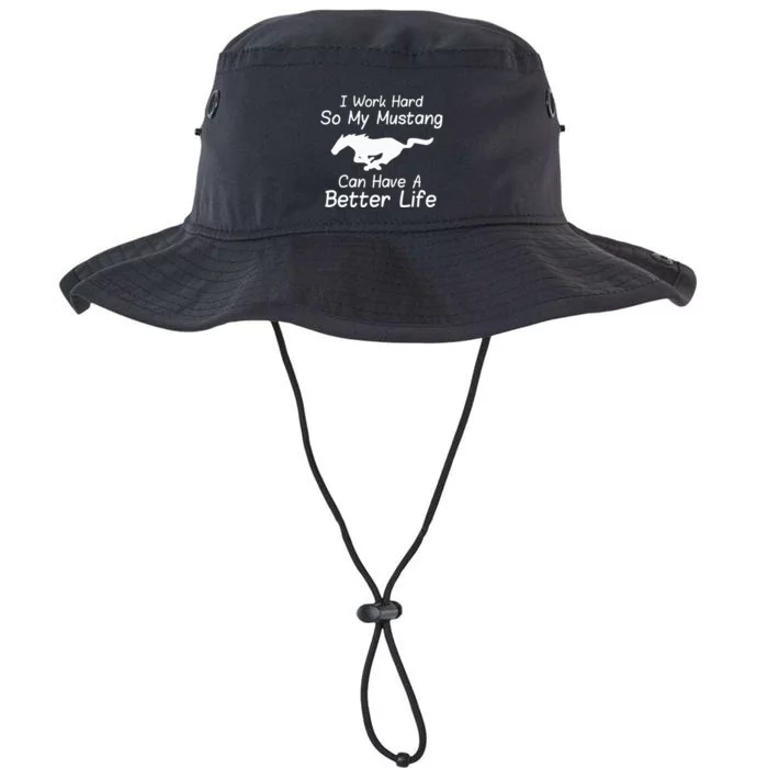 I Work Hard So My Mustang Can Have A Better Life Legacy Cool Fit Booney Bucket Hat