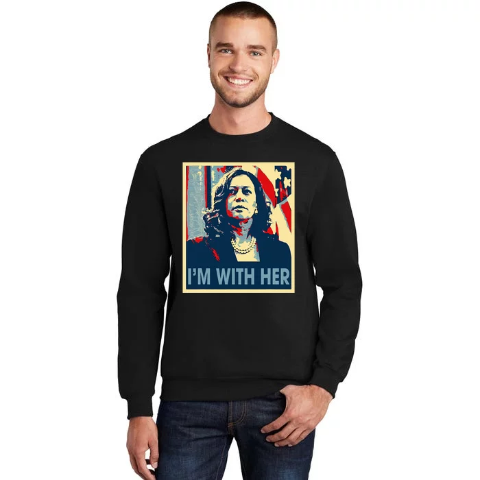 IM With Her Kamala Vote For 2024 President Kamalaharris Tall Sweatshirt