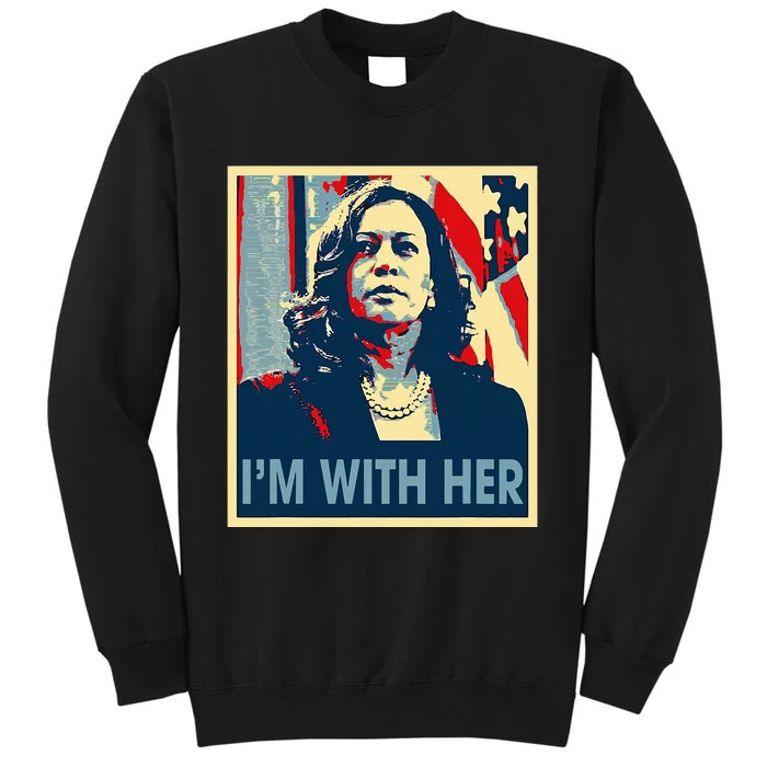 IM With Her Kamala Vote For 2024 President Kamalaharris Tall Sweatshirt