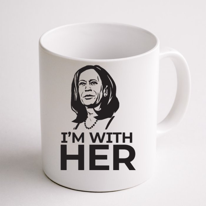 Im With Her 2024 Vote President Kamala Harris Election Meme Front & Back Coffee Mug