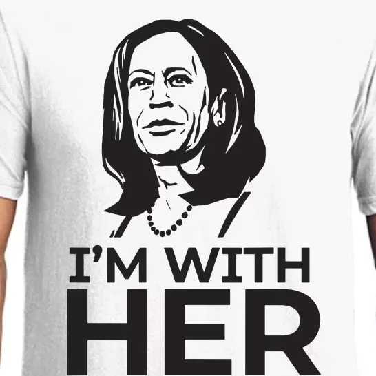 Im With Her 2024 Vote President Kamala Harris Election Meme Pajama Set