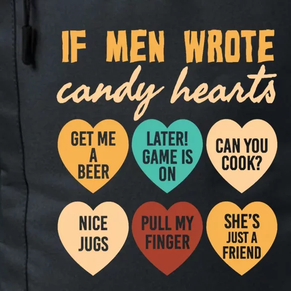 If Wrote Hearts Of Candy Beer Cook Valentine Quote Tees Funny Gift Daily Commute Backpack