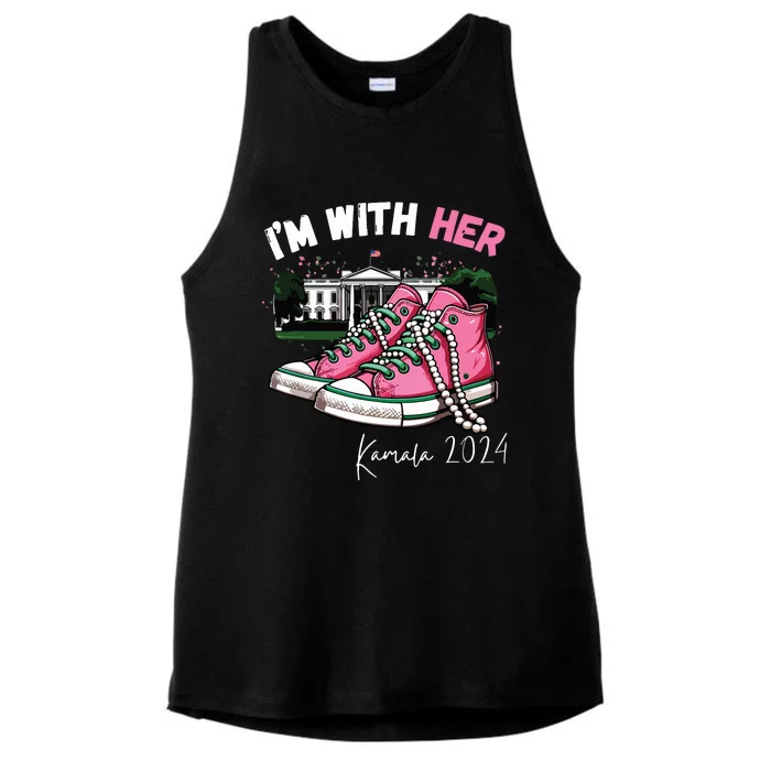 Im With Her Kamal 2024 Ladies Tri-Blend Wicking Tank