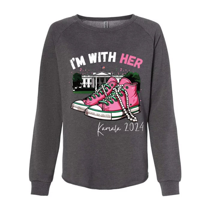 Im With Her Kamal 2024 Womens California Wash Sweatshirt