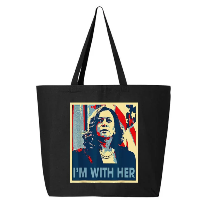 IM With Her Kamala Vote For 2024 President Kamalaharris 25L Jumbo Tote