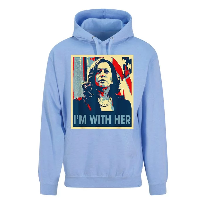 IM With Her Kamala Vote For 2024 President Kamalaharris Unisex Surf Hoodie