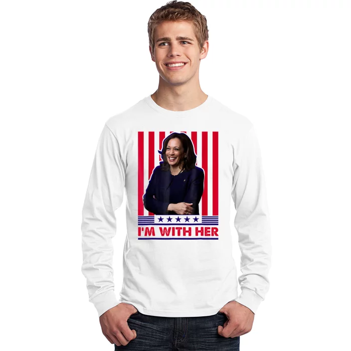 IM With Her Kamala Vote For 2024 President Long Sleeve Shirt