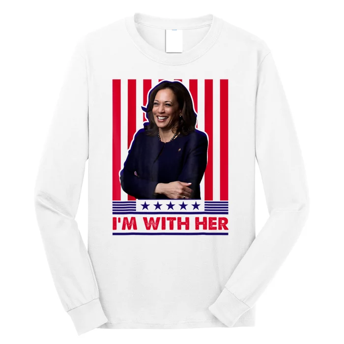 IM With Her Kamala Vote For 2024 President Long Sleeve Shirt