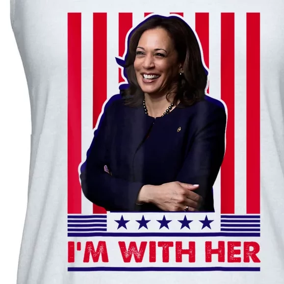 IM With Her Kamala Vote For 2024 President Ladies Essential Flowy Tank