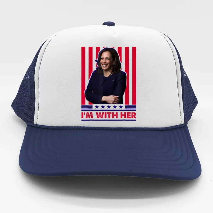 IM With Her Kamala Vote For 2024 President Kamala Harris Trucker Hat