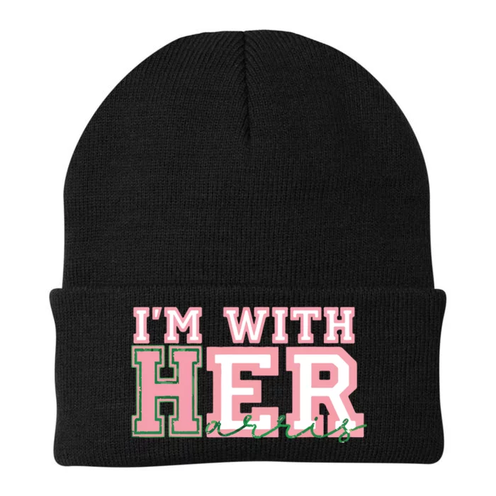 Im With Her President Kamala Election Knit Cap Winter Beanie