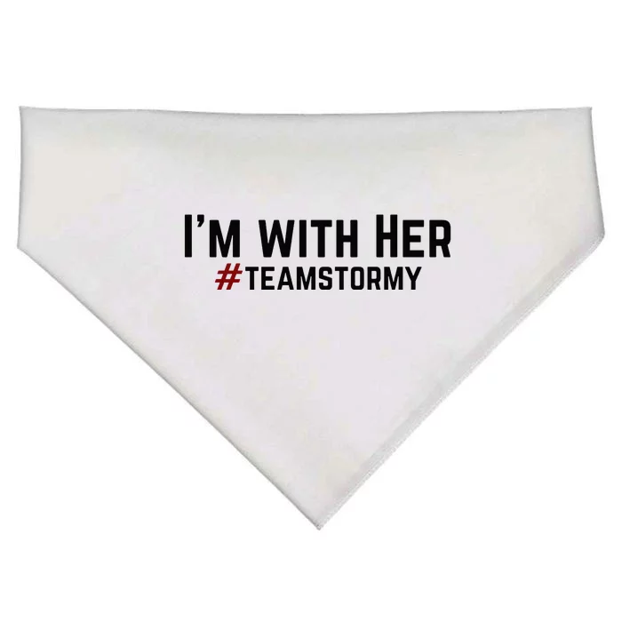 I'm with Her TEAMSTORMY Classic . USA-Made Doggie Bandana