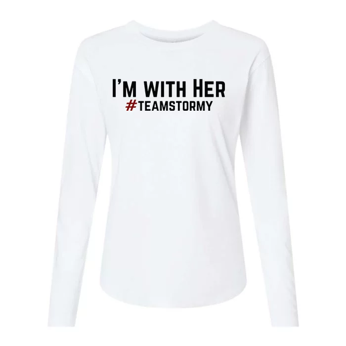 I'm with Her TEAMSTORMY Classic . Womens Cotton Relaxed Long Sleeve T-Shirt