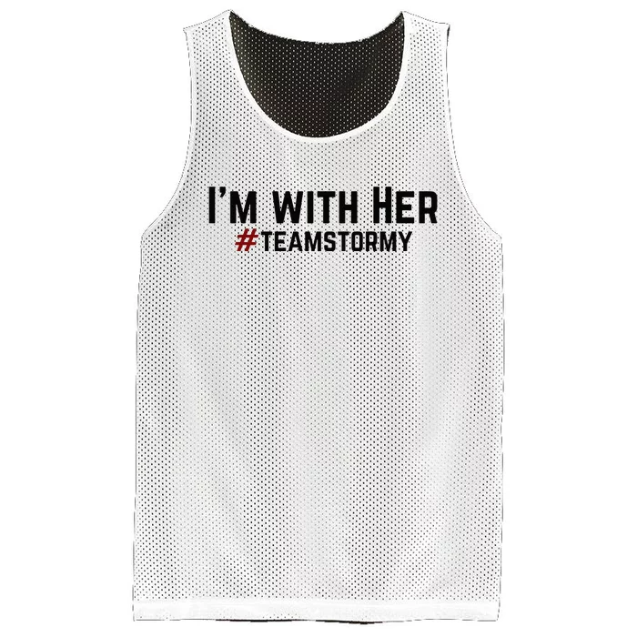 I'm with Her TEAMSTORMY Classic . Mesh Reversible Basketball Jersey Tank