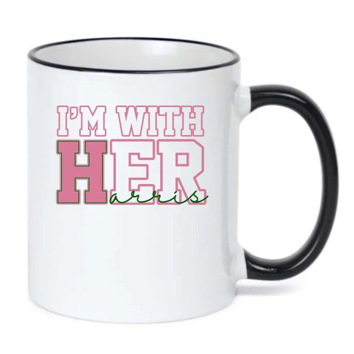 Im With Her Kamala Harris 2024 President Vote Black Color Changing Mug