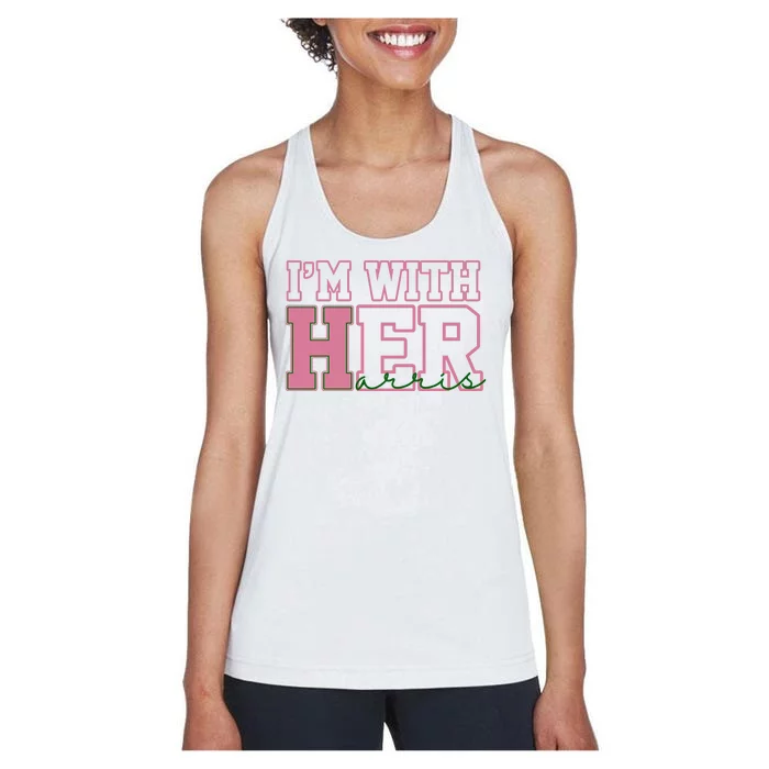 Im With Her Kamala Harris 2024 President Vote Women's Racerback Tank