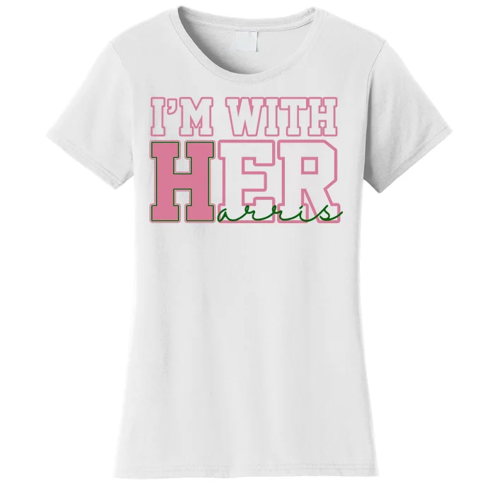 Im With Her Kamala Harris 2024 President Vote Women's T-Shirt