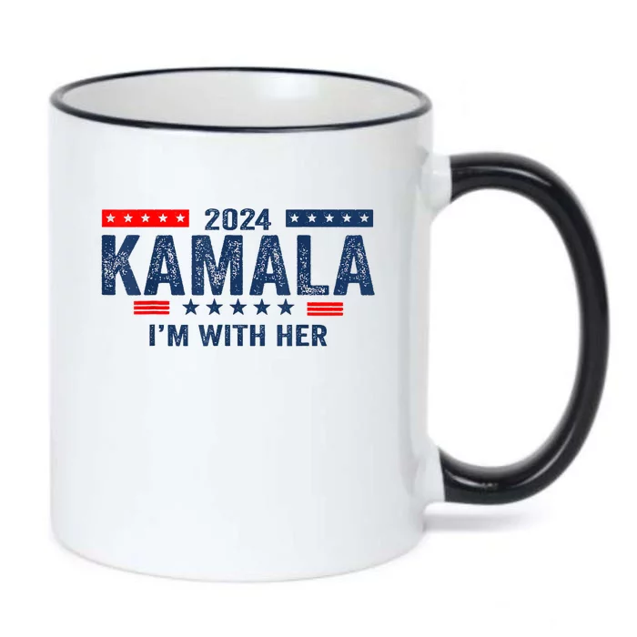 IM With Her Kamala Vote For 2024 President Kamalaharris Black Color Changing Mug