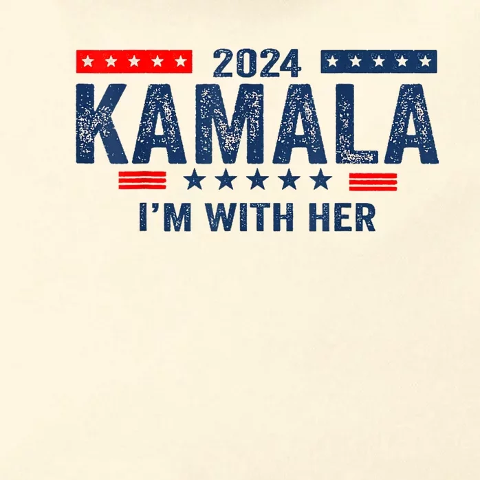 IM With Her Kamala Vote For 2024 President Kamalaharris Zip Tote Bag