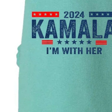 IM With Her Kamala Vote For 2024 President Kamalaharris Doggie 3-End Fleece Hoodie