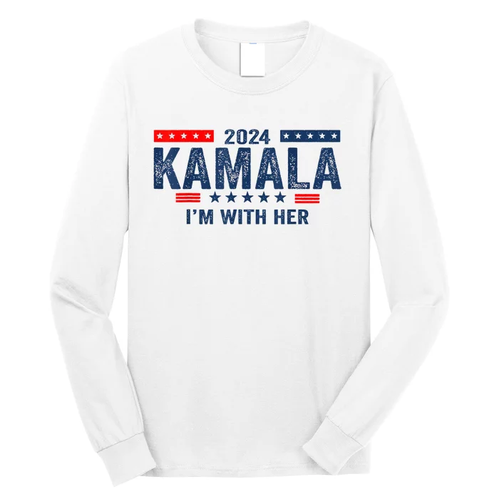 IM With Her Kamala Vote For 2024 President Kamalaharris Long Sleeve Shirt