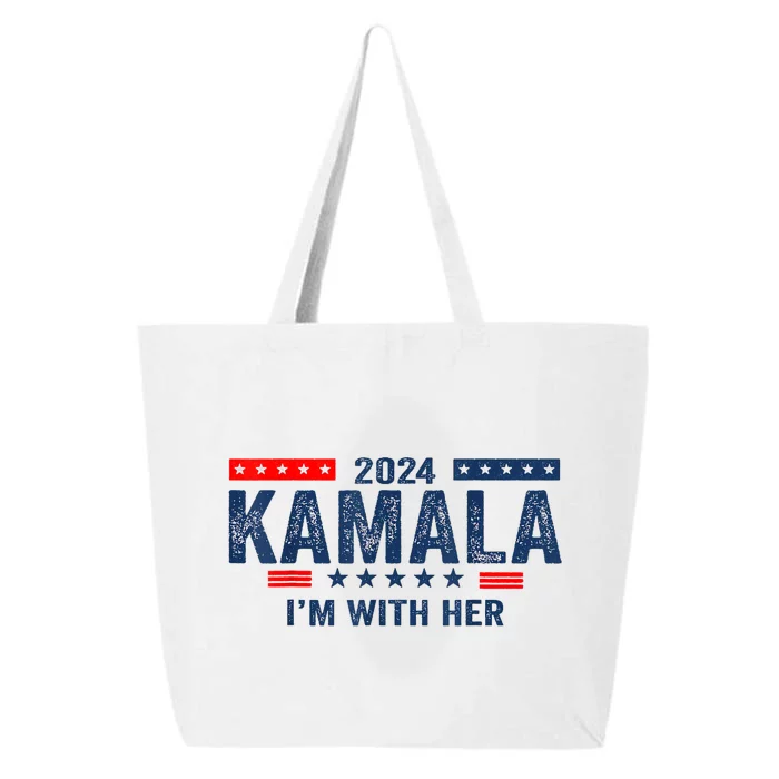 IM With Her Kamala Vote For 2024 President Kamalaharris 25L Jumbo Tote