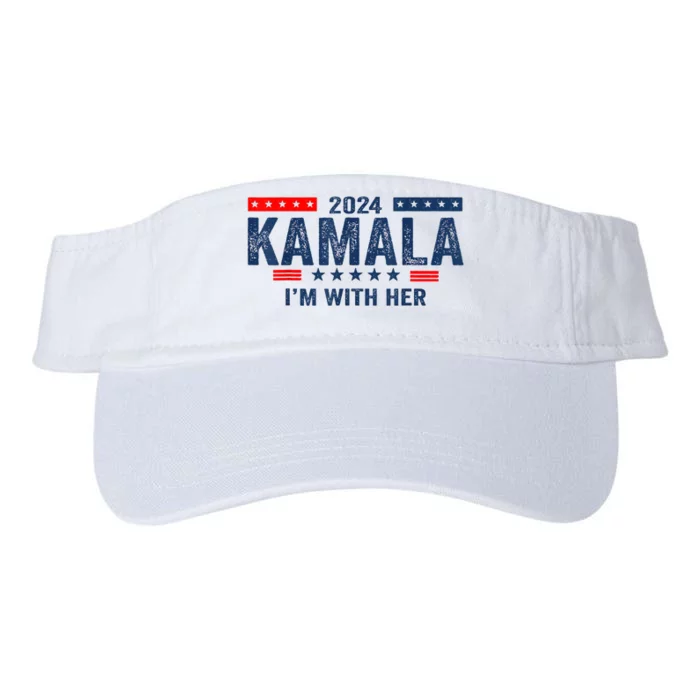 IM With Her Kamala Vote For 2024 President Kamalaharris Valucap Bio-Washed Visor