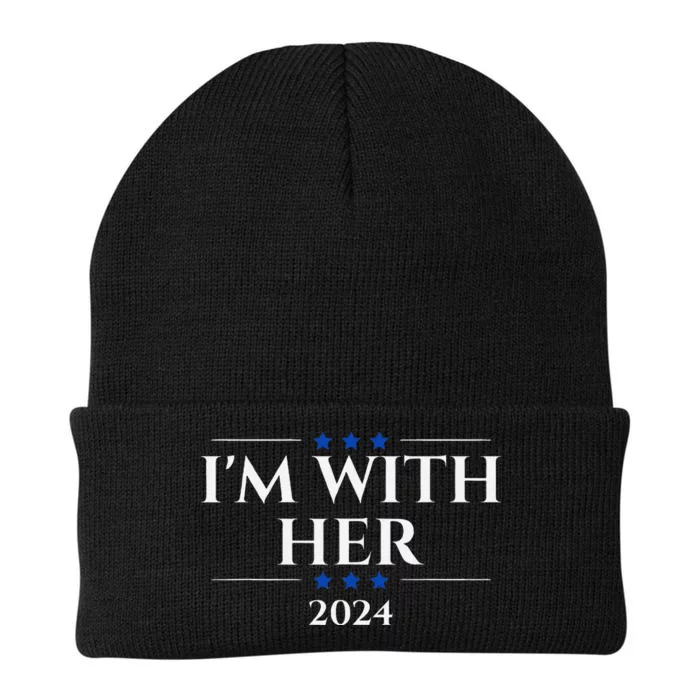 IM With Her Kamala Knit Cap Winter Beanie