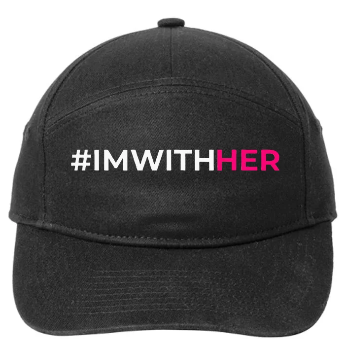 IM With Her Kamala Harris 2024 7-Panel Snapback Hat