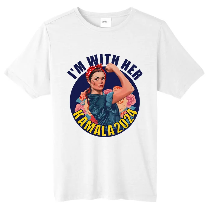 IM With Her Kamala 2024 Retro Rosie Art ChromaSoft Performance T-Shirt