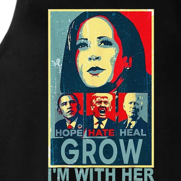 IM With Her Kamala Vote For 2024 President Kamalaharris Ladies Tri-Blend Wicking Tank