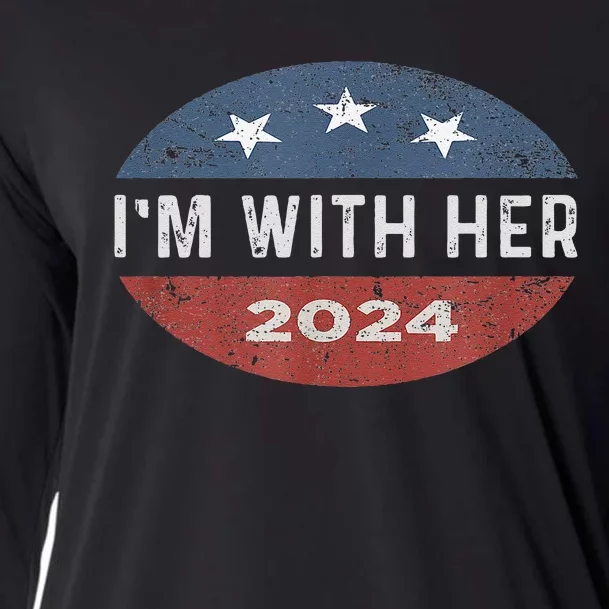 IM With Her Kamala Vote For 2024 President Kamala Harris Cooling Performance Long Sleeve Crew